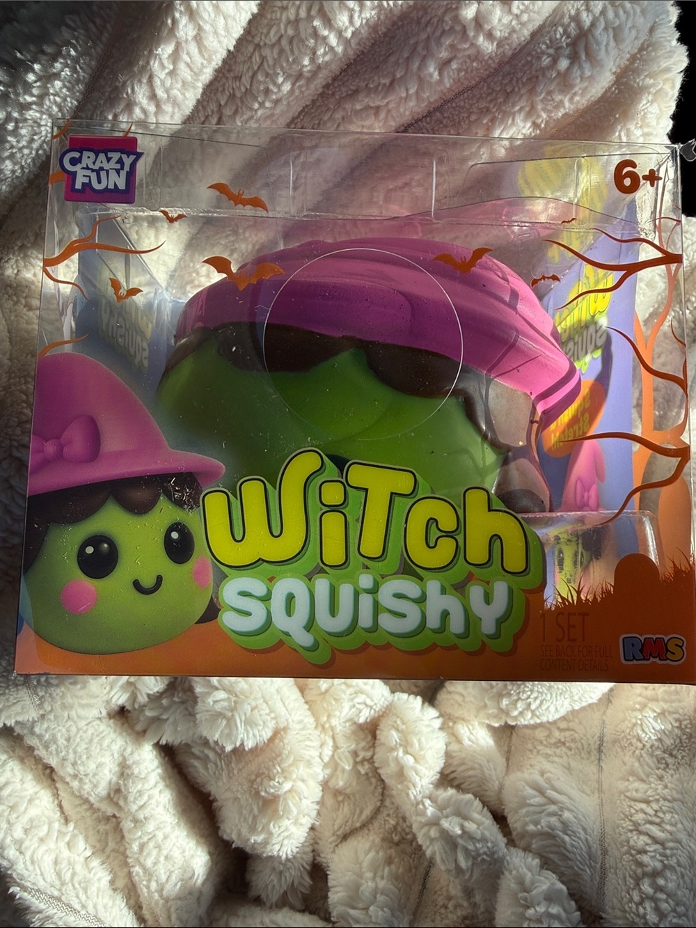 Witch Squishy Toy - Green and Pink